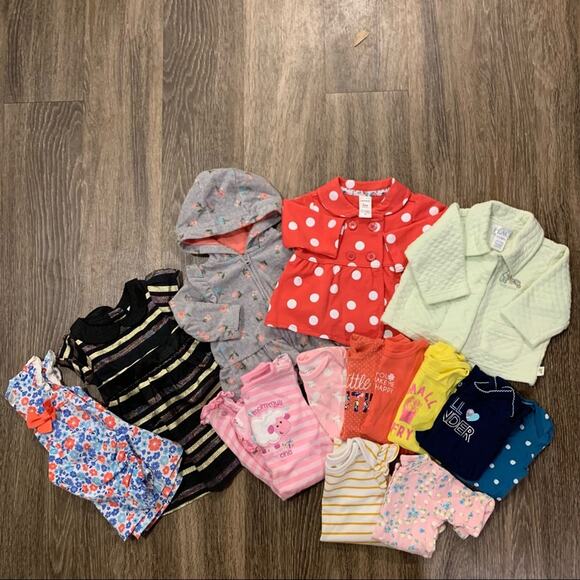 Carter’s Baby Girl Size 3 Months Jacket,dress and Onesie Bundle - Picture 1 of 7